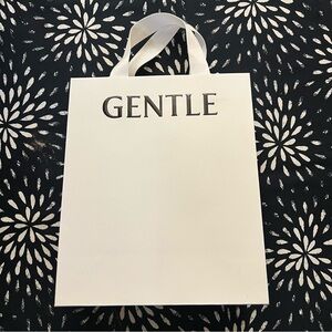 Gentle Monster white paper shopping gift bag 12.5 x 10.5 x 4.5”